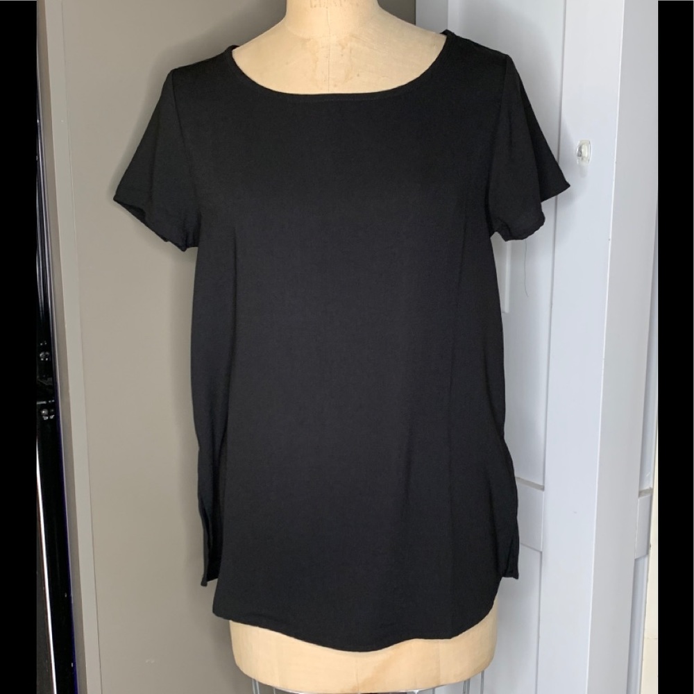 NWOT Mary Square Black Top